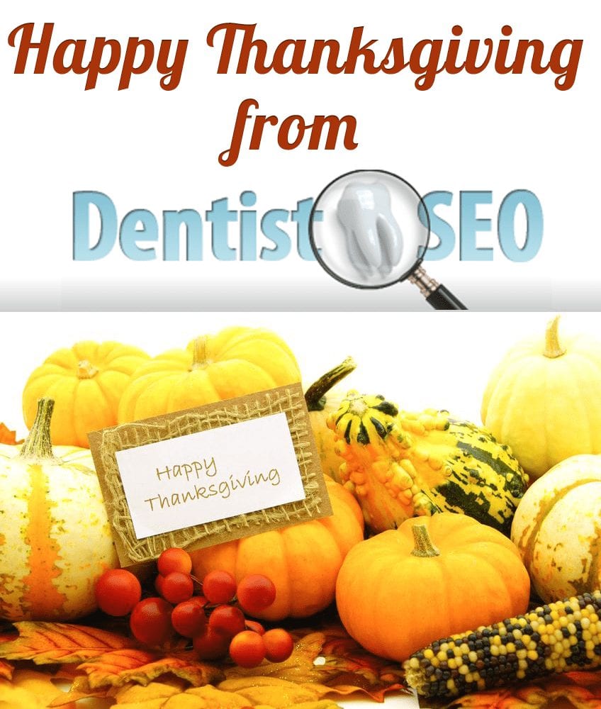 Dentist SEO Wishing Happy and Safe Thanksgiving